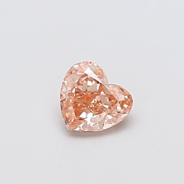 0.53 CT Fancy Intense Brownish Pink HEART
