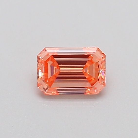 0.3 CT Fancy Vivid Pinkish Orange EMERALD