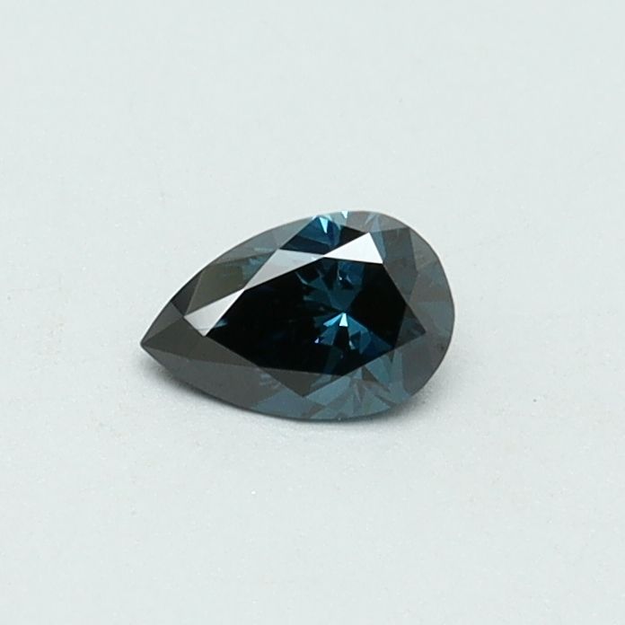 0.18 CT Fancy Deep Blue PEAR