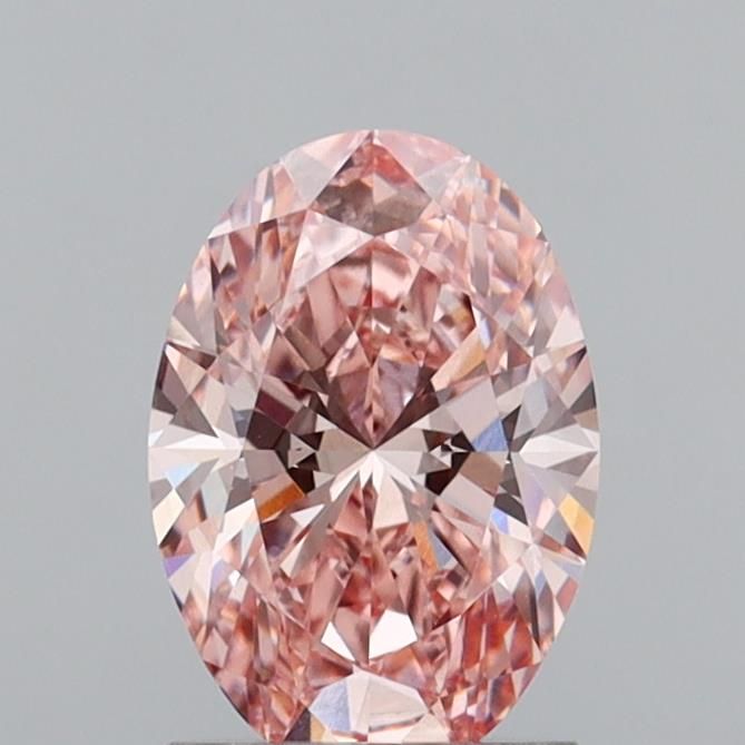 1.58 CT Fancy Intense Pink OVAL