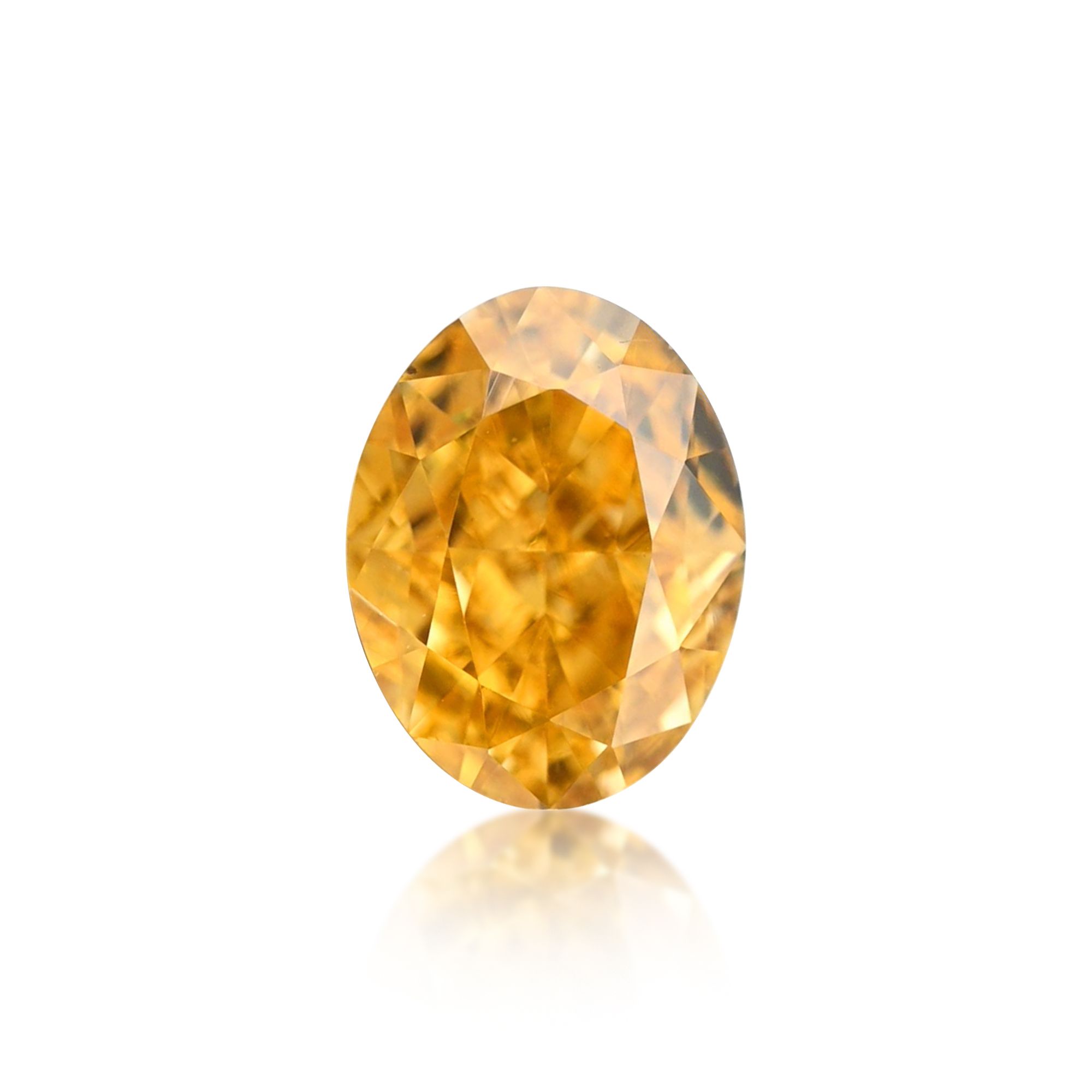 Diament 0.17 ct Fancy Vivid Orange Yellow/