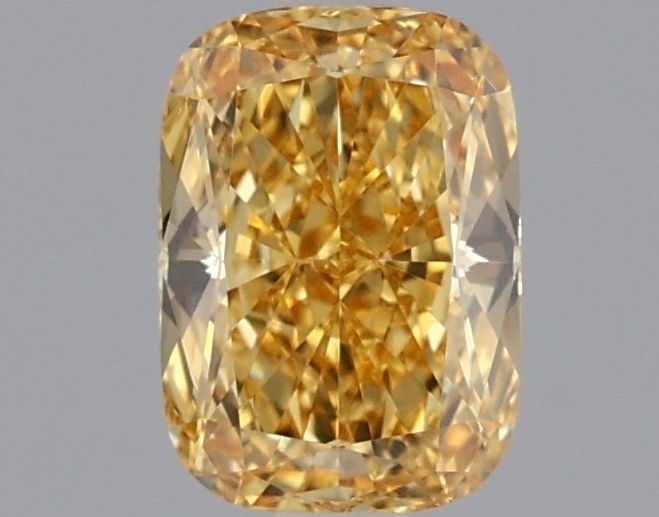 0.94 CT Fancy Vivid Yellow CUSHION MODIFIED