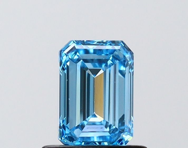 0.74 CT Fancy Vivid Blue EMERALD