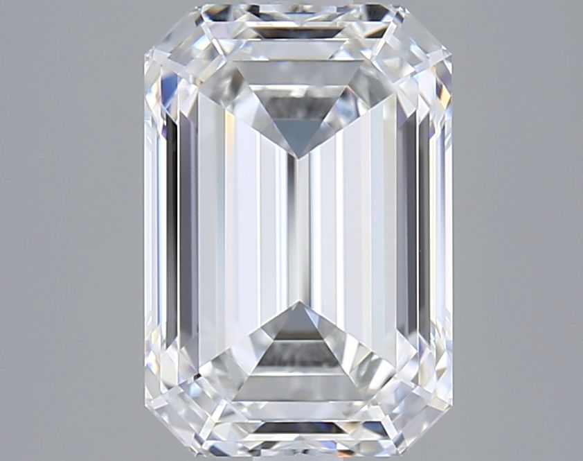 Diamant Émeraude 2.65 ct - Couleur E - Pureté VVS1