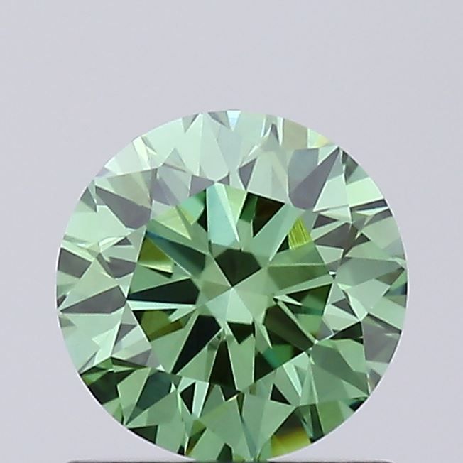 0.75 CT Fancy Vivid Green ROUND