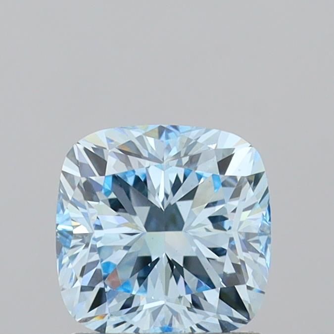 1.54 CT Fancy Intense Blue CUSHION MODIFIED