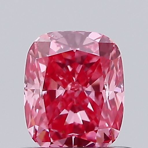 0.51 CT Fancy Vivid Pink CUSHION MODIFIED