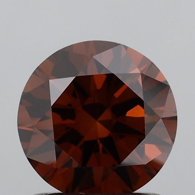 1.02 CT Fancy Deep Orangey Brown ROUND