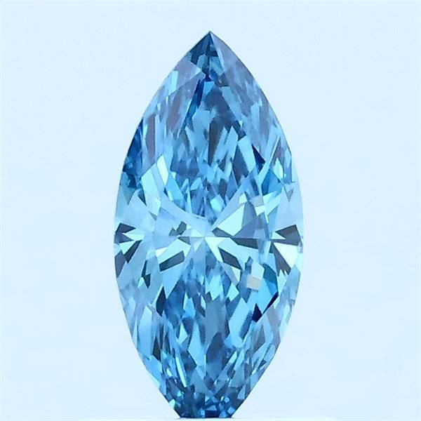 0.51 CT Fancy Vivid Blue MARQUISE