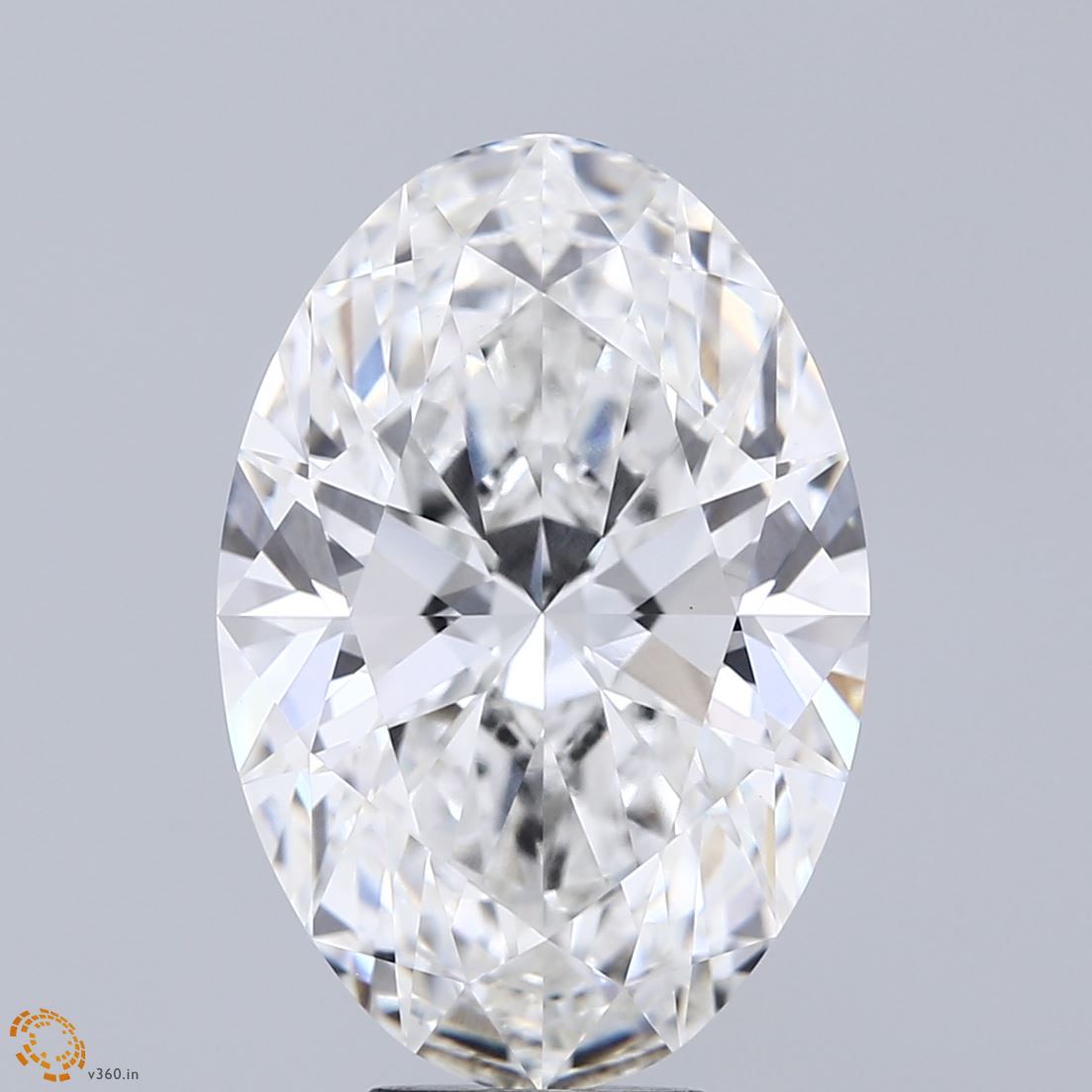 7.09 ct. oval Lab Grown Diamond front image