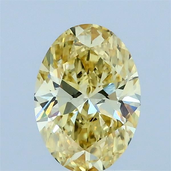 0.84 CT Fancy Yellow OVAL