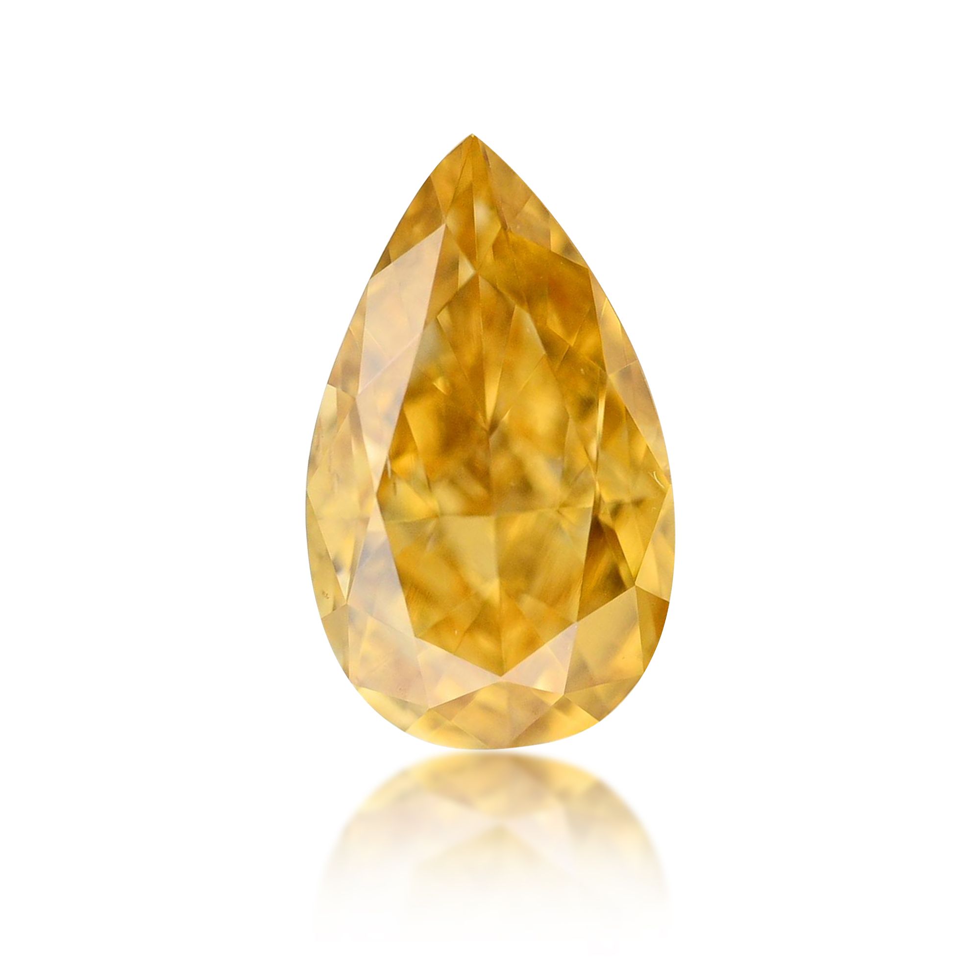 Diament 0.35 ct Fancy Vivid Orangey Yellow/SI1