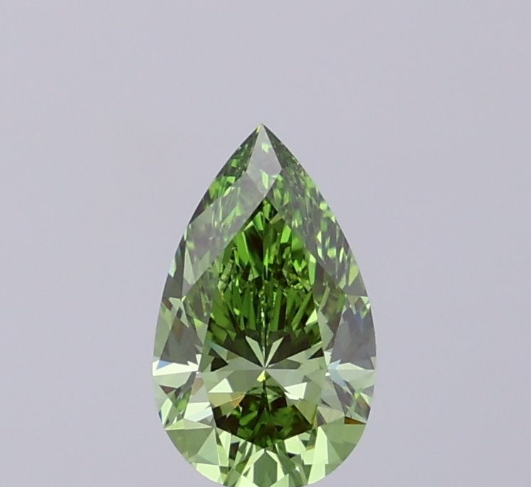 1.23 CT Fancy Vivid Green PEAR