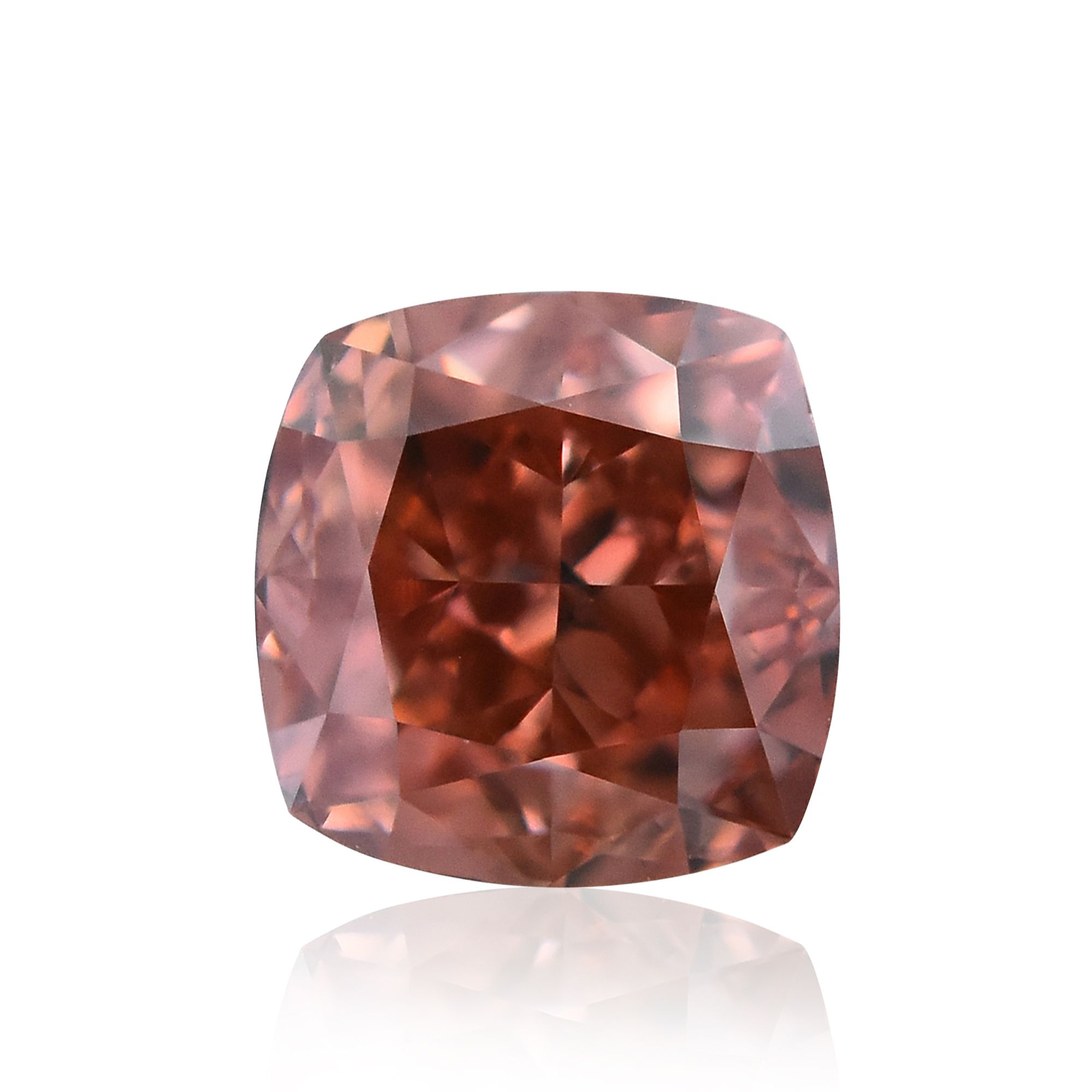Diament 0.5 ct Fancy Deep Orangey Pink/VS1