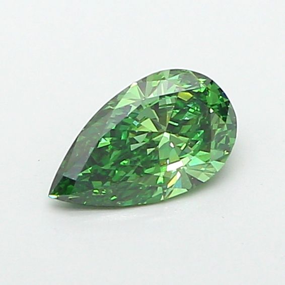 0.93 CT Fancy Vivid Green PEAR