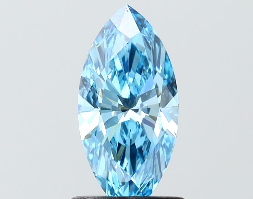 1.02 CT Fancy Vivid Blue MARQUISE