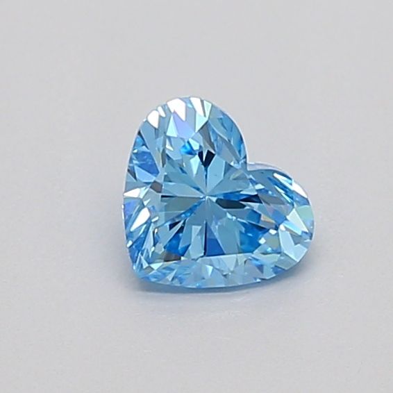 0.35 CT Fancy Vivid Blue HEART
