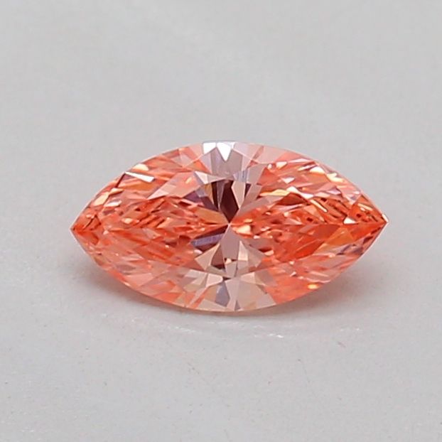 0.2 CT Fancy Vivid Orange Pink MARQUISE