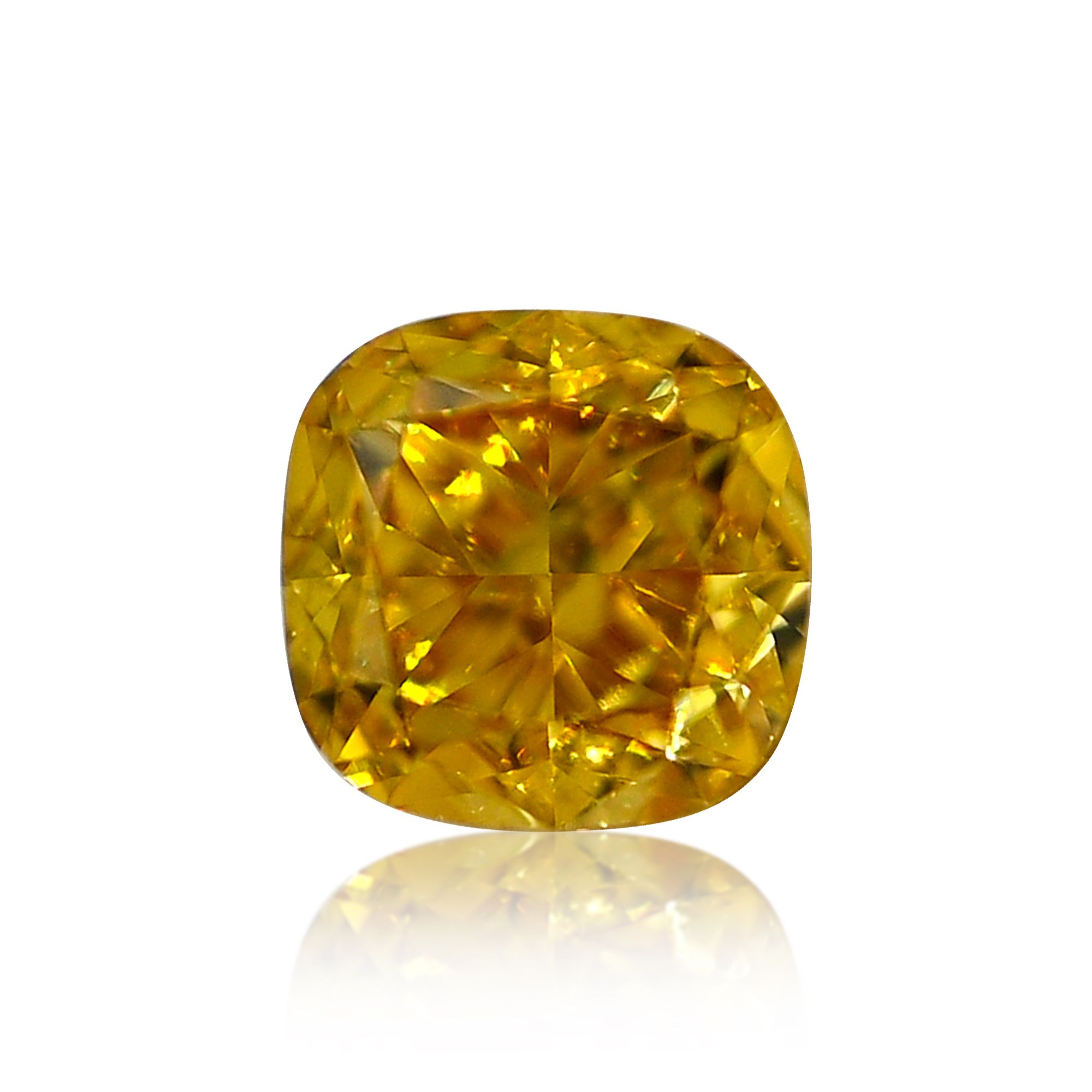 Diament 0.35 ct Fancy Vivid Orangey Yellow/VS1