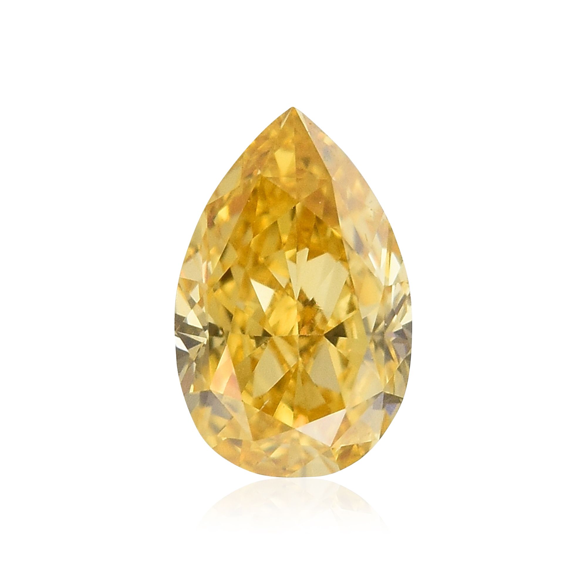 Diament 0.31 ct Fancy Intense Orange Yellow/VS1