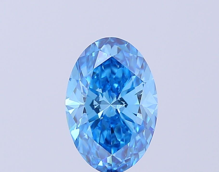 2.01 CT Fancy Vivid Blue OVAL