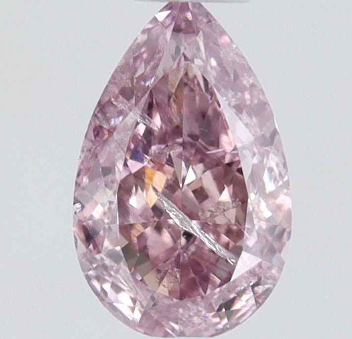 Diament 0.25 ct Fancy Intense Purplish Pink/I2