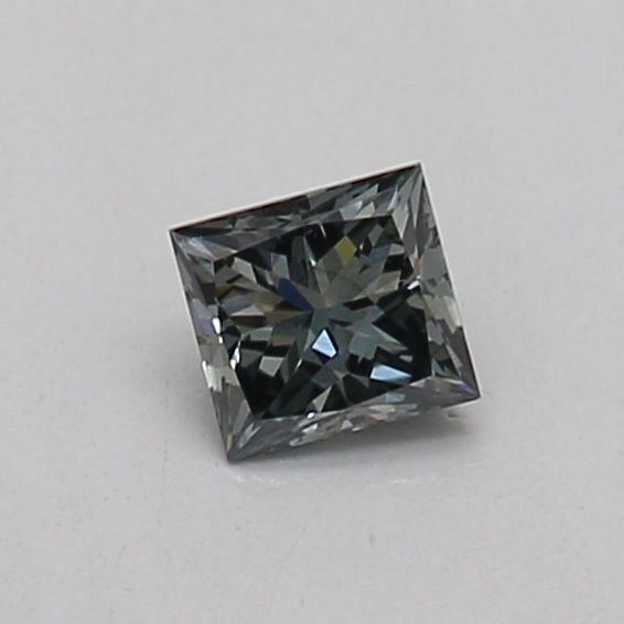 0.16 CT Fancy Intense Gray Green PRINCESS