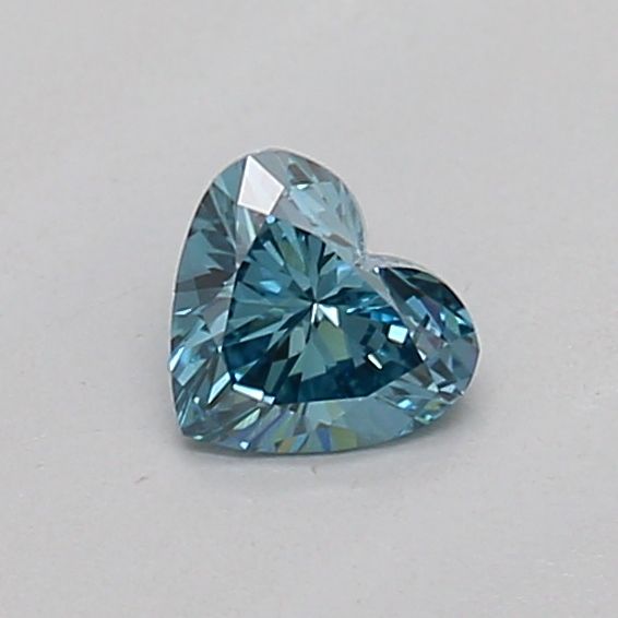 0.17 CT Fancy Vivid Blue HEART