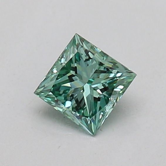 0.21 CT Fancy Vivid Green PRINCESS