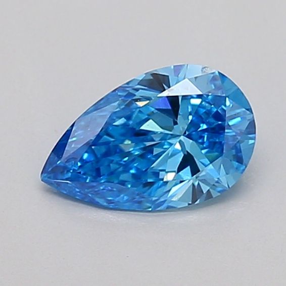 0.52 CT Fancy Vivid Blue PEAR