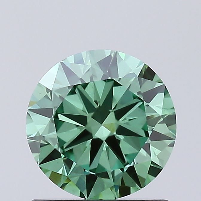 0.79 CT Fancy Vivid Green ROUND