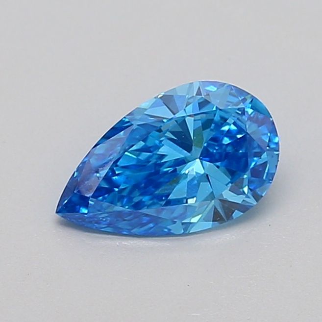 0.63 CT Fancy Vivid Blue PEAR