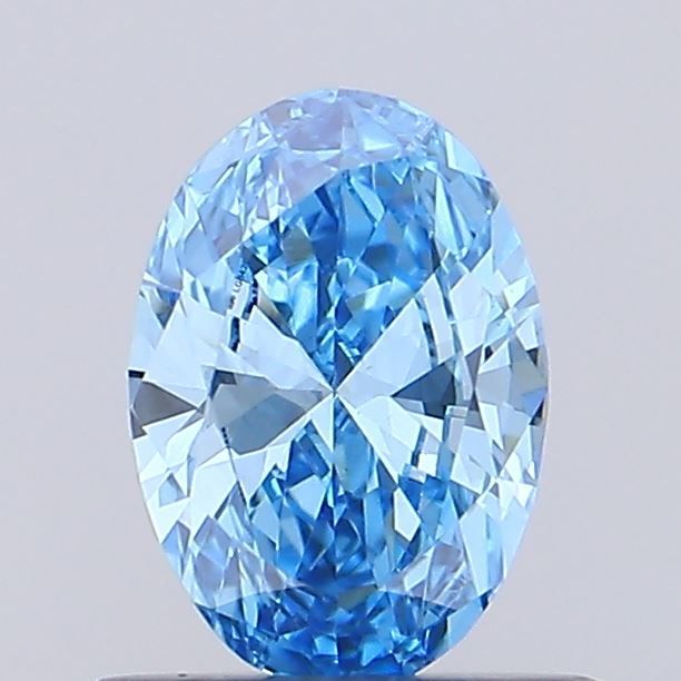 0.51 CT Fancy Vivid Blue OVAL