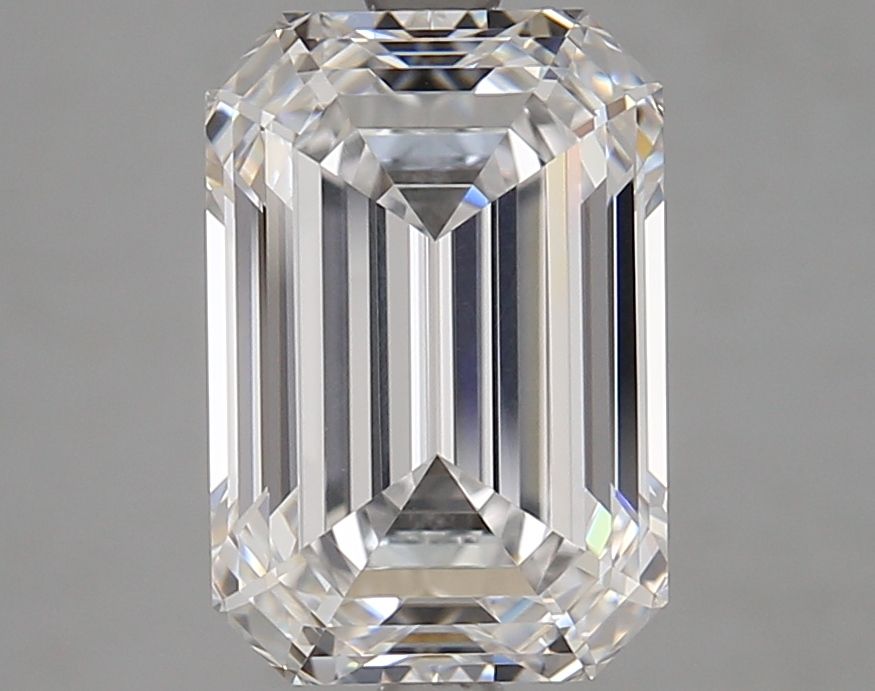Diamant Émeraude 4.10 ct - Couleur D - Pureté VVS1
