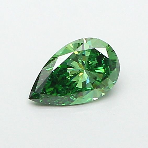 0.86 CT Fancy Vivid Green PEAR