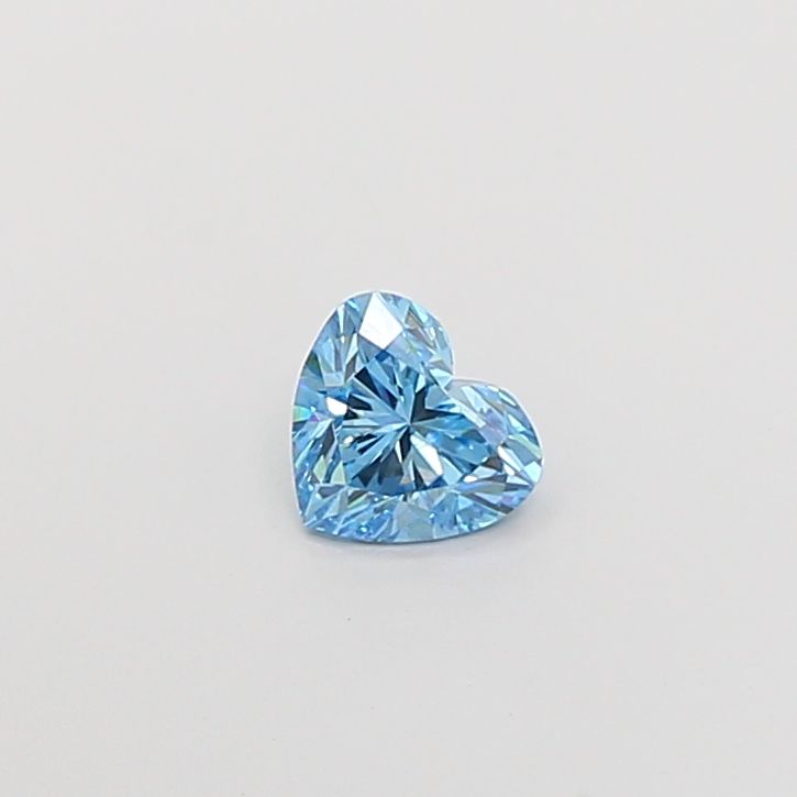 0.98 CT Fancy Vivid Blue HEART