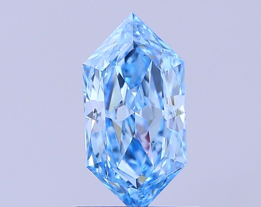1.03 CT Fancy Vivid Blue HEXAGONAL