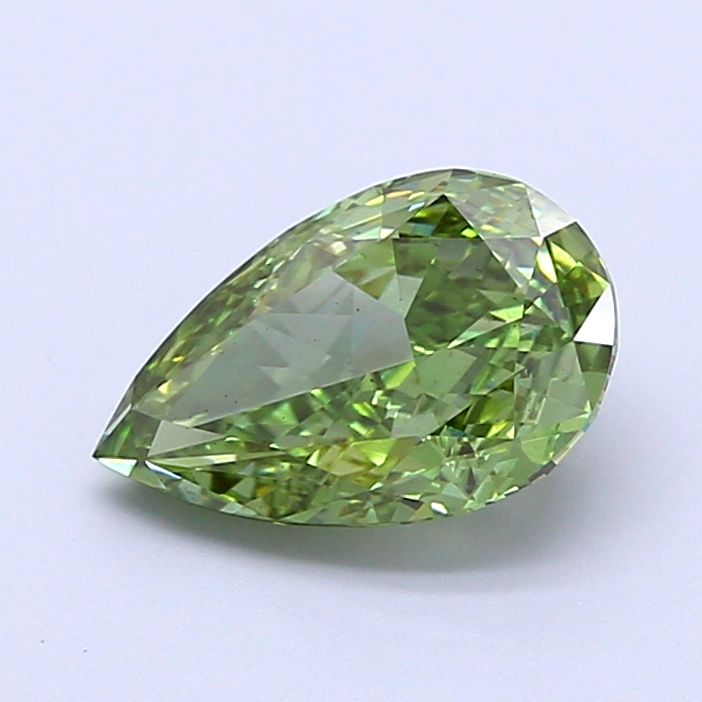 1.5 CT Fancy Vivid Green PEAR