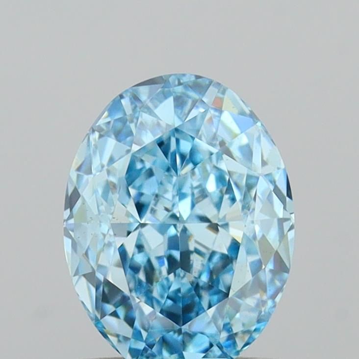 1.02 CT Fancy Vivid Blue OVAL