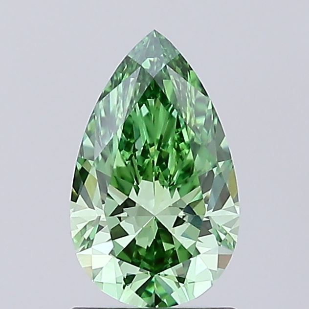 1.11 CT Fancy Vivid Green PEAR