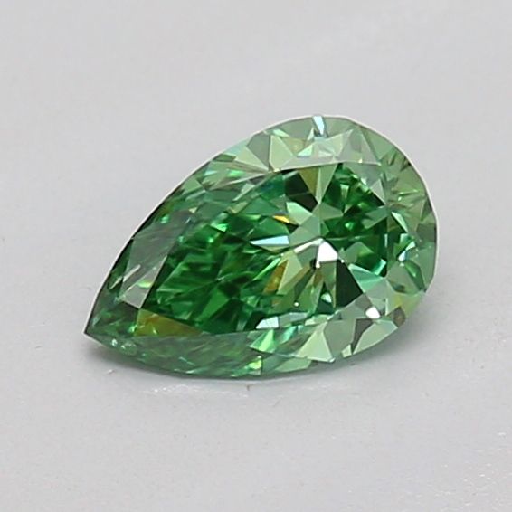 0.26 CT Fancy Vivid Green PEAR