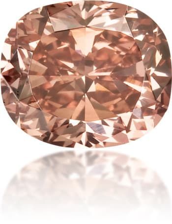Diament 0.48 ct Fancy Deep Orangey Pink/VS2