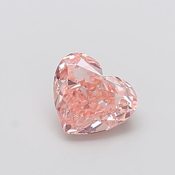 1.78 CT Fancy Vivid Brownish Pink HEART