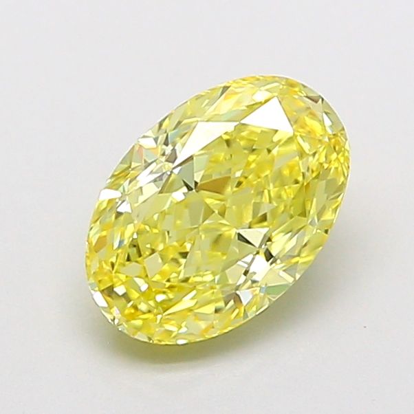 1.0 CT Fancy Intense Yellow OVAL
