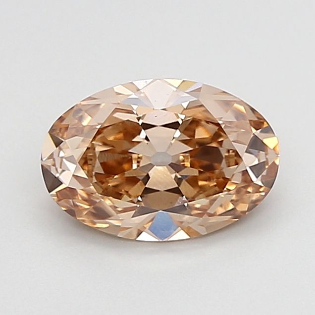 1.02 CT Fancy Light Brown OVAL