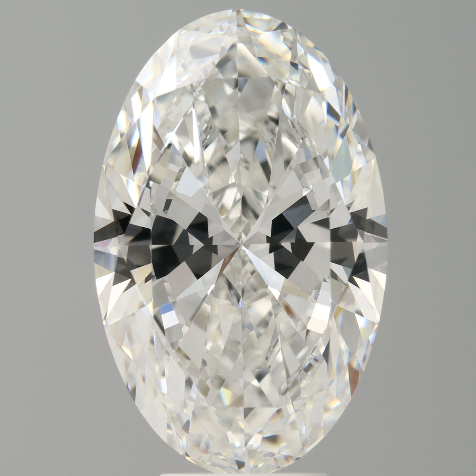 7.03 ct. oval Lab Grown Diamond front image
