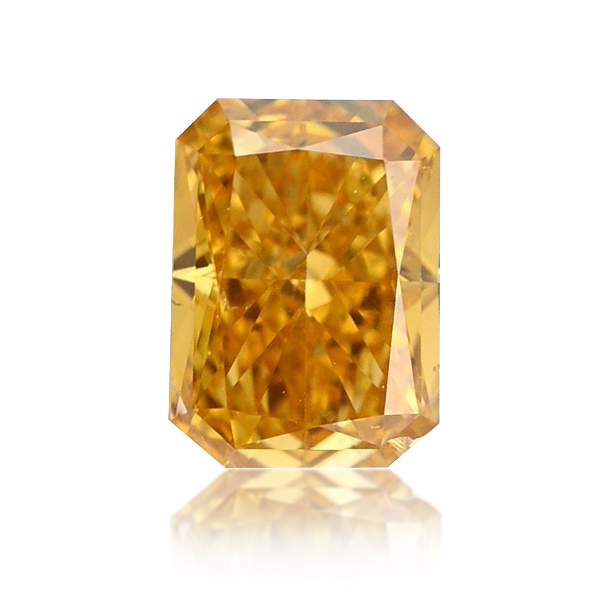 Diament 0.24 ct Fancy Vivid Yellow Orange/SI1