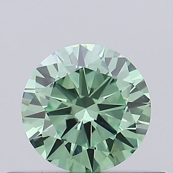 0.29 CT Fancy Vivid Green ROUND