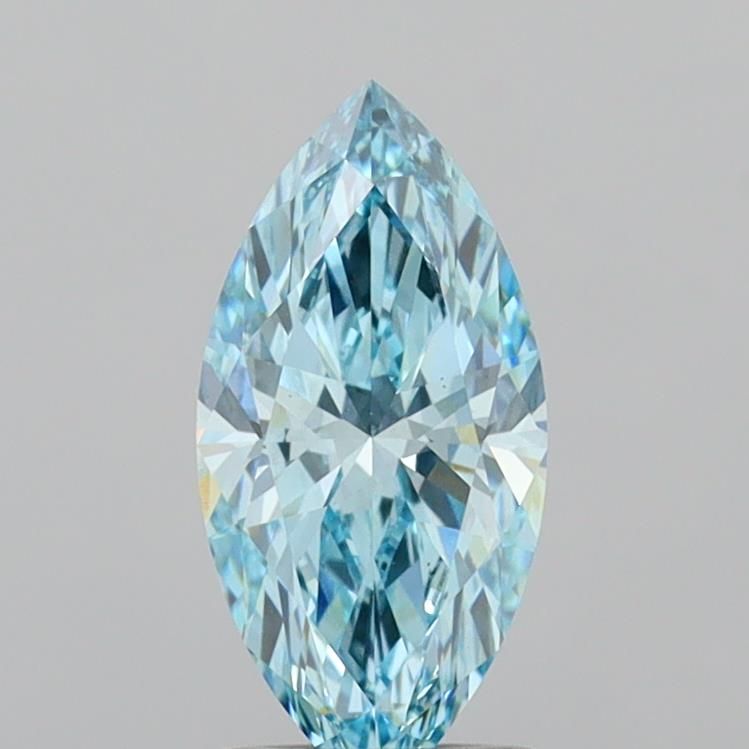 1.35 CT Fancy Vivid Blue MARQUISE