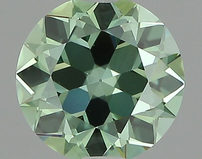 1.0 CT Fancy Vivid Green OLD EUROPEAN CUT